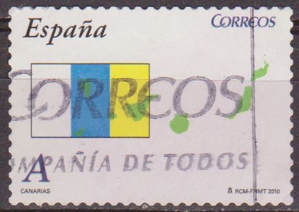 z vendido España 2010 4529 Sello º Banderas y Mapas Autonomias Murcia Timbre Espagne Spain Spagna